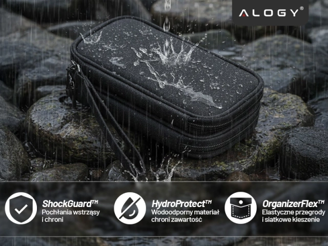 Ochranné puzdro na notebook, MacBook Air Pro 13,3" Alogy Hard Foam Bag pre 13-14" notebooky čierne