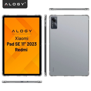 Захисний чохол для Redmi Pad SE 11" 2023, посилені кути, тонкий та легкий, ударостійкий, Alogy FlexiShield™ – прозорий