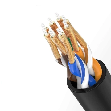 Cable UGREEN Ethernet patch cord RJ45 Cat 6A UTP 1000Mbps 2 m black (70334)