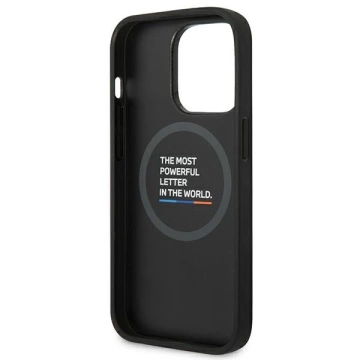 Etui BMW BMHMP14L22PTDK pre iPhone 14 Pro 6,1" kožená známka Tricolor Magsafe