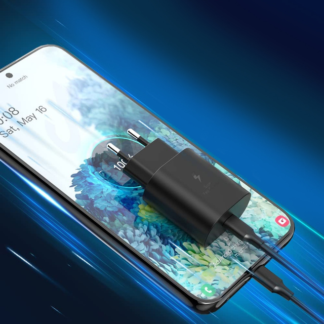 Nástenná nabíjačka 3,6 A 25 W rýchle napájanie PD USB-C Type-C Single Black