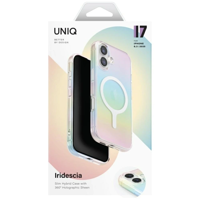 Etui Ochronne do iPhone 17 UNIQ Iridescia MagClick Holo Quartz