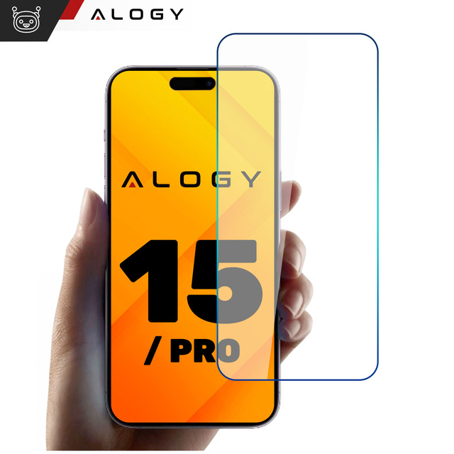 9H tvrdené sklo pre iPhone 15 / 15 Pro s Alogy Screen Protector PRO