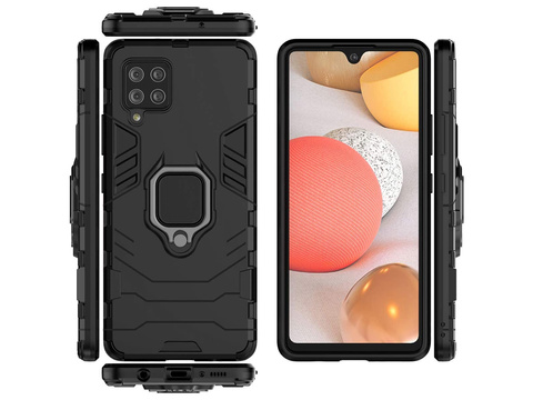 Etui Alogy Stand Ring Armor do Samsung Galaxy A42 5G czarne