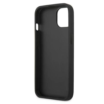 Karl Lagerfeld KLHCP13SPKMB iPhone 13 mini 5,4" niebieski/blau Hardcase Leder Ikonik Karl`s Head Metal