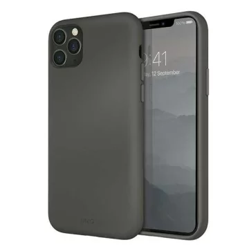 Чохол UNIQ Lino Hue iPhone 11 Pro Max сірий / сірий мох