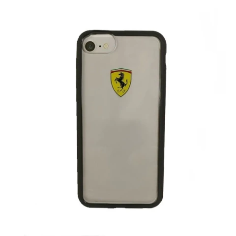 Obal na telefon Ferrari Hardcase iPhone 7/8 /SE 2020 / SE 2022 transparentní/černý
