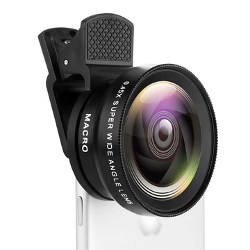 Lens for smartphone phone lens 2in1 set Alogy Lens clip 0.45X Macro 12.5X wide