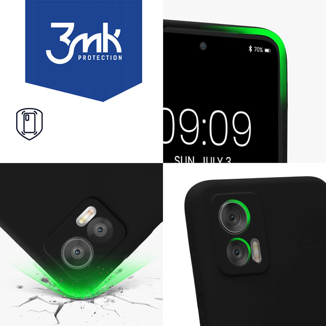 Pouzdro pro Motorola Edge 30 Neo 3mk Matt Case Cover Matte Black Back