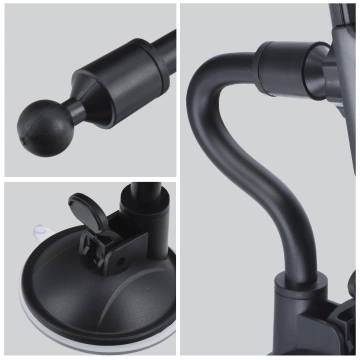 Автомобільний тримач FORCELL F-GRIP Carbon з гнучким важелем