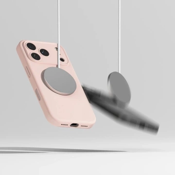 Etui do iPhone 17 Pro Ringke Silicone Magnetic MagSafe Różowe