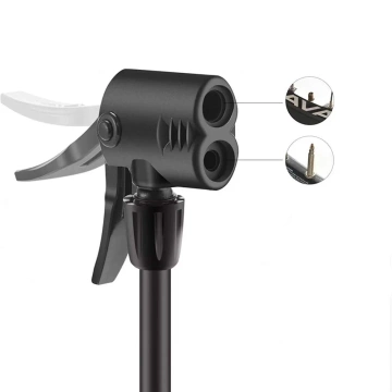 Підлоговий велосипедний насос Rockbros 42610002001 з манометром - чорний