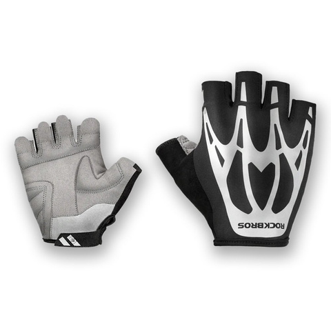 Fingerless cycling gloves M RockBros S227BK-M