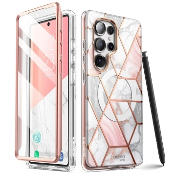 Puzdro a obal na Samsung Galaxy S25 Ultra Supcase Cosmo Mag MagSafe Marble