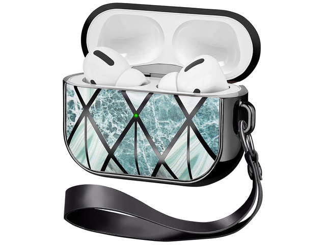 Etui ochronne 360 Alogy für Apple AirPods Pro Marble Black