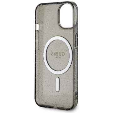 Etui Guess GUHMP14SHCMCGK do iPhone 14 6.1" hardcase Glitter Gold MagSafe