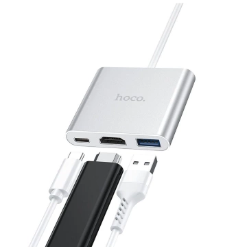 HOCO Adaptérový HUB HB14 Typ C (USB3.0 HDMI PD 67W) [EOL]