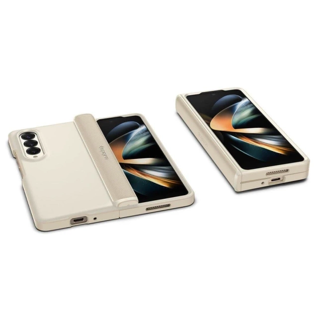 Чохол для телефону Spigen Slim Armor Pro для Samsung Galaxy Z Fold 4 Pearl Ivory