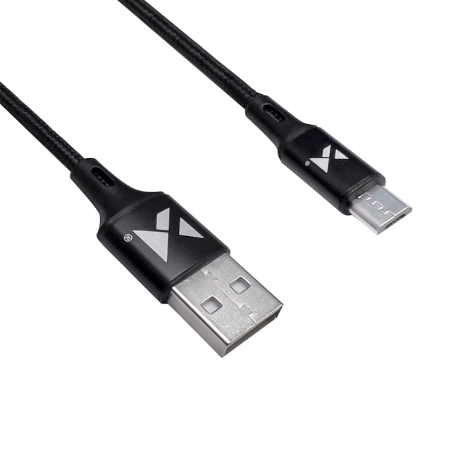 Wozinsky Kabel USB - microUSB 2.4A 1m schwarz (WUC-M1B)
