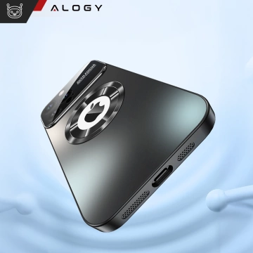 Etui do Apple iPhone 16 Pro Max obudowa Alogy MagSafe LuxeShield™ Case z ochroną obiektywów do MagSafe Graphite Black