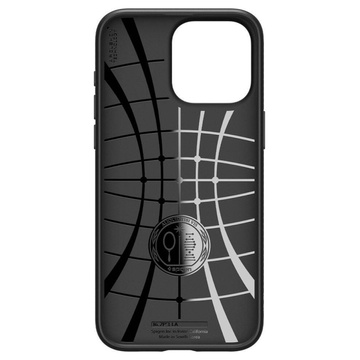 Case for iPhone 15 Pro Spigen Liquid Air Case, housing, protective back, Matte Black Glass
