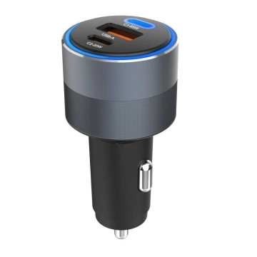 Автомобільний зарядний пристрій Forcell 85 Вт 2xUSB-C USB-A Швидка зарядка