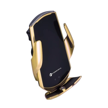 Car Holder Charger FORCELL F-GRIP HS1 Qi Induction 15W Gold