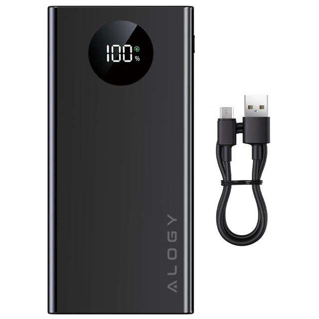 PowerBank Alogy TurboCharge 120W PD PowerDelivery fast charging 10000mAh 2x USB-A 1x USB-C Black