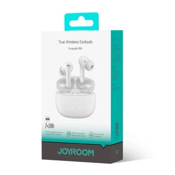 Бездротові навушники Joyroom Funpods серії JR-FB3 Bluetooth 5.3 TWS – білі