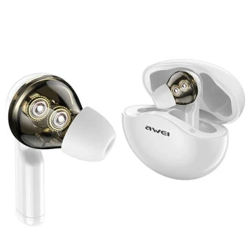 T12 AWEI TWS Bluetooth wireless sports headphones White