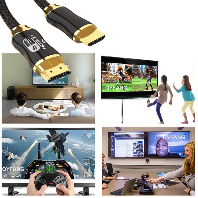 3m kábel HDMI-HDMI 2.1 8K 60Hz 4K 120Hz kábel na prenos obrazu a zvuku Premium HQ