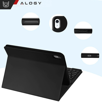 Чохол-клавіатура Alogy з тримачем стилуса для Apple iPad 10.9 2022 Black