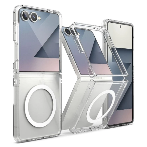 Etui do Galaxy Z Flip 7 Ringke Fusion Magnetic MagSafe Clear
