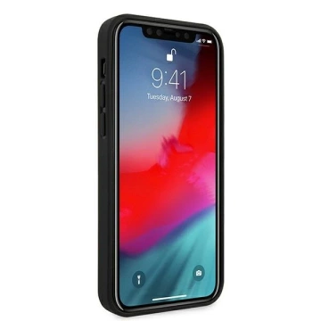 Etui na telefon Ferrari iPhone 12 Pro Max 6,7" czarny/black hardcase On Track Perforated