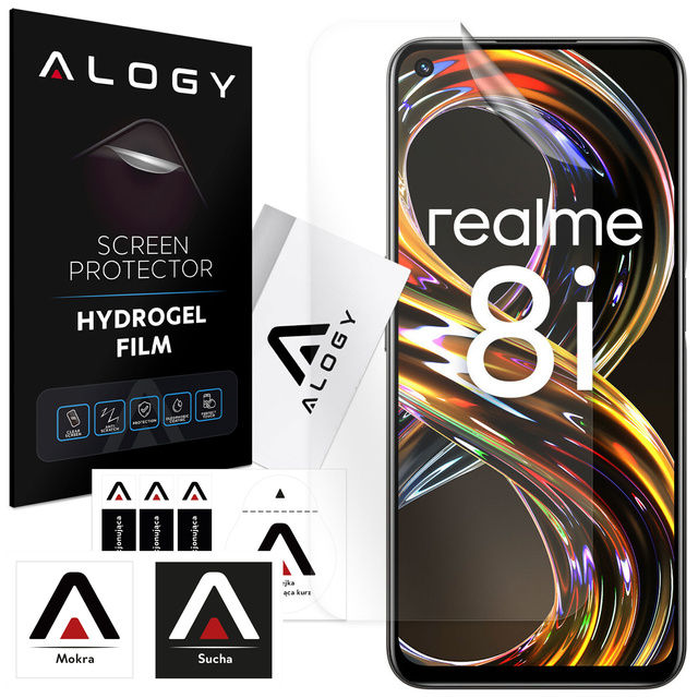 Hydrogelová fólie pro Realme 8i, ochranná obrazovka telefonu, hydrogelová fólie Alogy