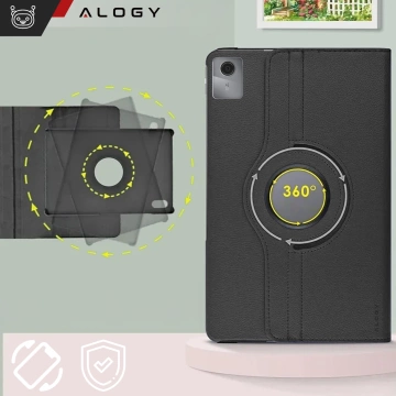 Pouzdro 360 pro Lenovo Tab M11 10,95" TB330FU / TB330XU / TB331FC Otočný kryt na tablet Flip Cover Case Alogy Black