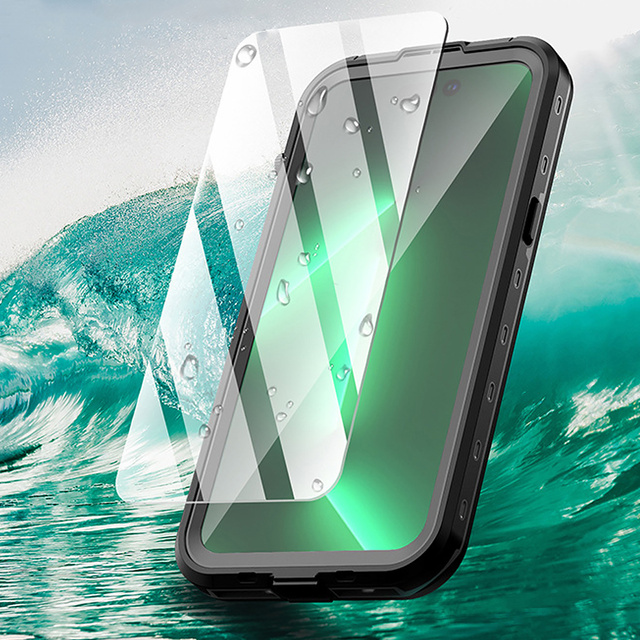 Alogy Waterproof Case IP68 Case with Clear Back 360 Armor Case for MagSafe for Apple iPhone 14