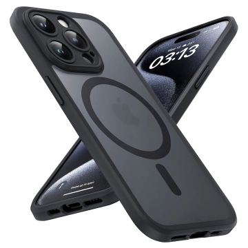 Puzdro pre Apple iPhone 14 Pro Alogy MagSafe Hybrid Matte Case Matný kryt s ochranou šošovky čierne sklo