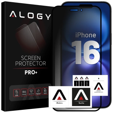 Tempered glass privacy for Apple iPhone 16 matte screen protector Alogy Privacy Glass