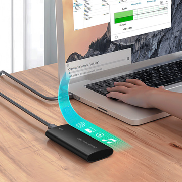 Pozícia adaptéra na disk pre SSD NGFF m.2 USB 3.1 USB-C typ-c 2230-2280 mm čierna