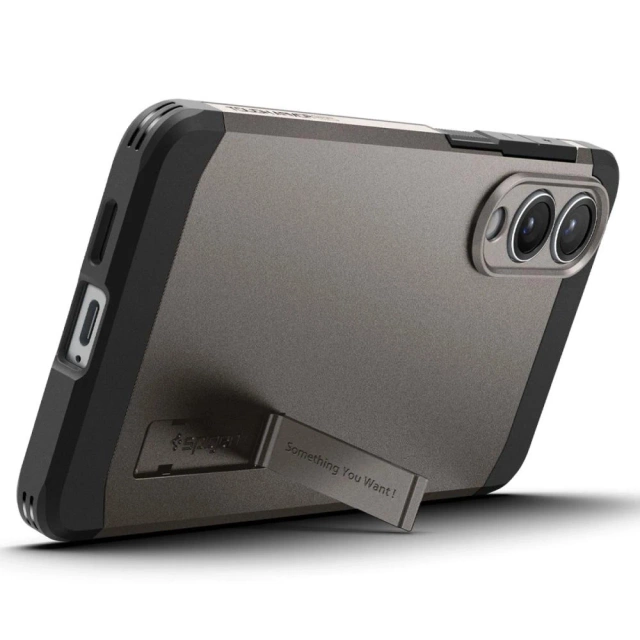 Samsung Galaxy S25 Edge Spigen Tough Armor Mag Case Gray-Black