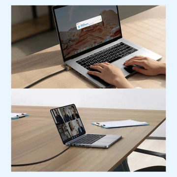 Baseus Speed ​​​​Seven síťový kabel RJ45 10Gbps 1m černý (WKJS010101)