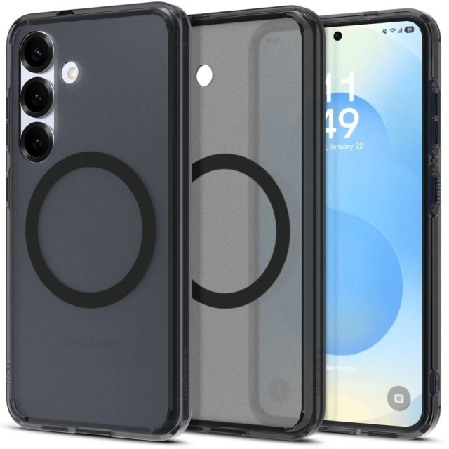 Puzdro Spigen Ultra Hybrid MagSafe pre Samsung Galaxy S25, čierne