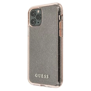 Guess GUHCN58PCGLPI iPhone 11 Pro różowy/pink Hard Case Glitter