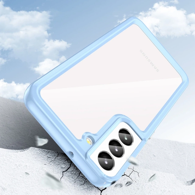 Ochranné pouzdro na telefon Outer Space Case pro kryt Samsung Galaxy S23 Plus s pružným rámečkem modré