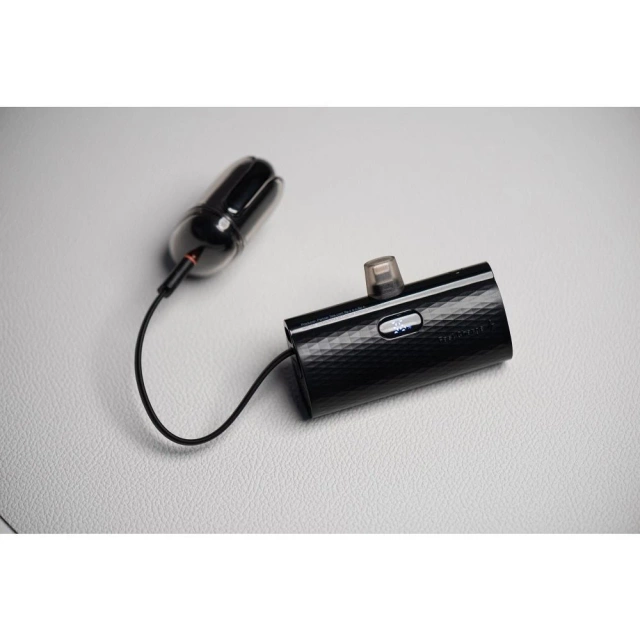 FORCELL F-ENERGY Power Plug F5K3 Powerbank with Built-in Lightning PD Connector 20W 5000mAh Black