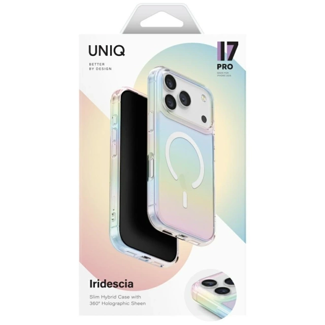 Etui Ochronne do iPhone 17 Pro UNIQ Iridescia MagClick Holo Quartz