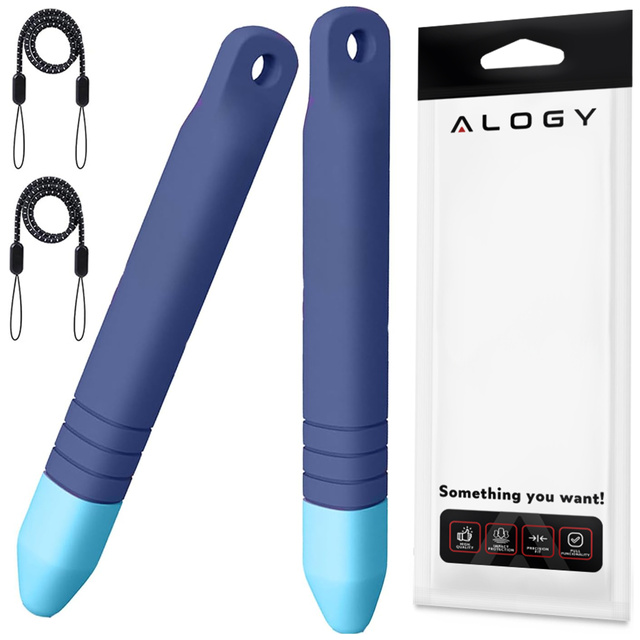 2x Alogy Stylus Pen Capacitive Touch Screen Pen for Phone Tablet Kids 10cm Blue