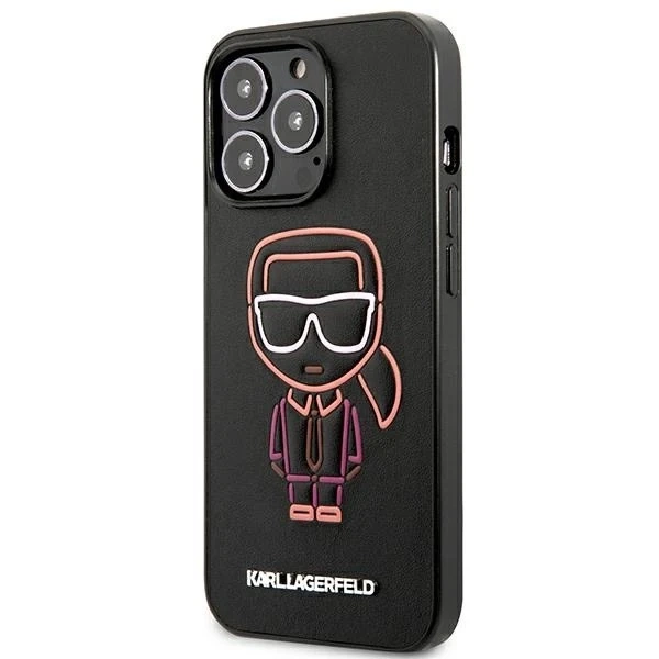 Etui Karl Lagerfeld KLHCP13XTUOK na iPhone 13 Pro Max 6,7" pevné puzdro Karl Ikonik Outline