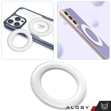 Universal magnetic plate Ring Holder for MagSafe Magnetic Ring White